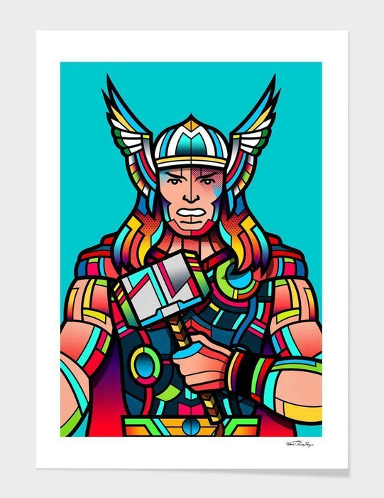 LUVD Framed Art Prints Thor  Frame