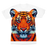 VIRGIN TEEZ Sublimation Men T-Shirt XS Tiger - Colorful Animals Premium Sublimation Adult T-Shirt