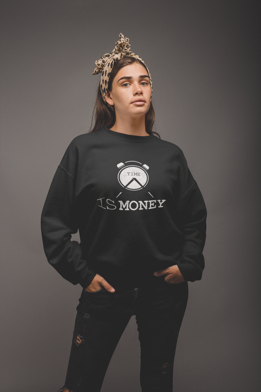 Virgin Teez Sweat Shirt Time Is Money Sweat Shirt
