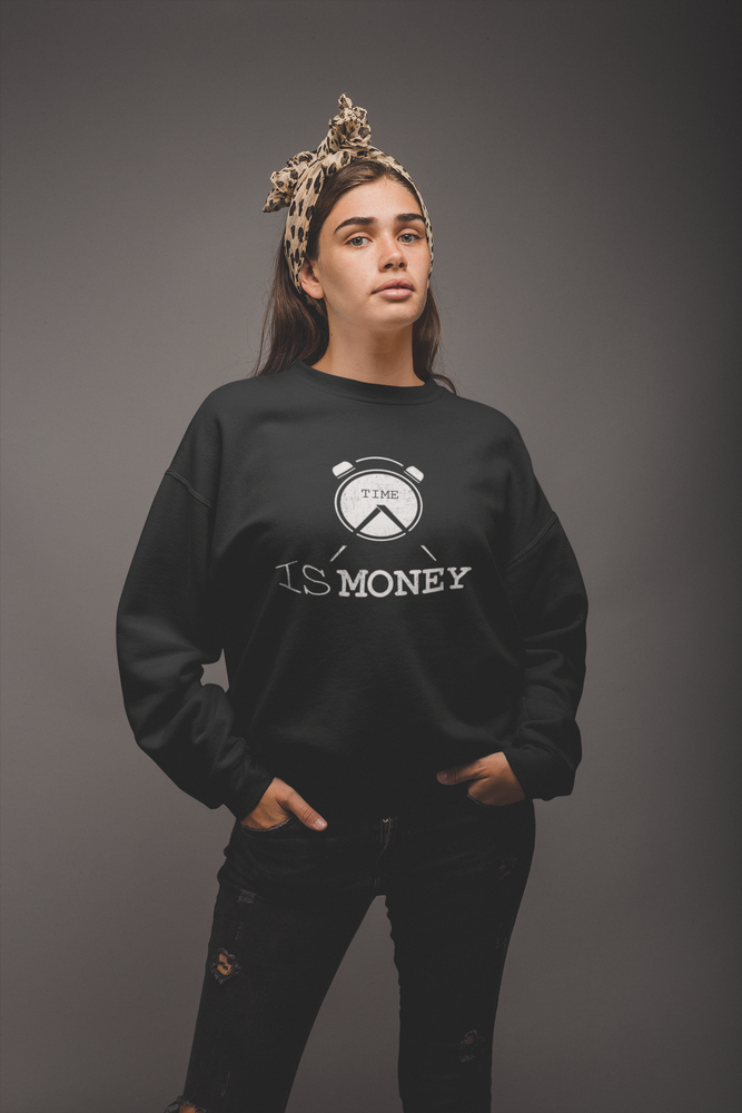 Virgin Teez Sweat Shirt Time Is Money Sweat Shirt