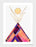 LUVD Framed Art Prints Tipi Mountain   Frame