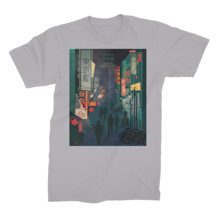 VIRGIN TEEZ Men T-Shirts Light Grey / Male / S 東京都 (Tokyo) Premium Jersey Men's T-Shirt