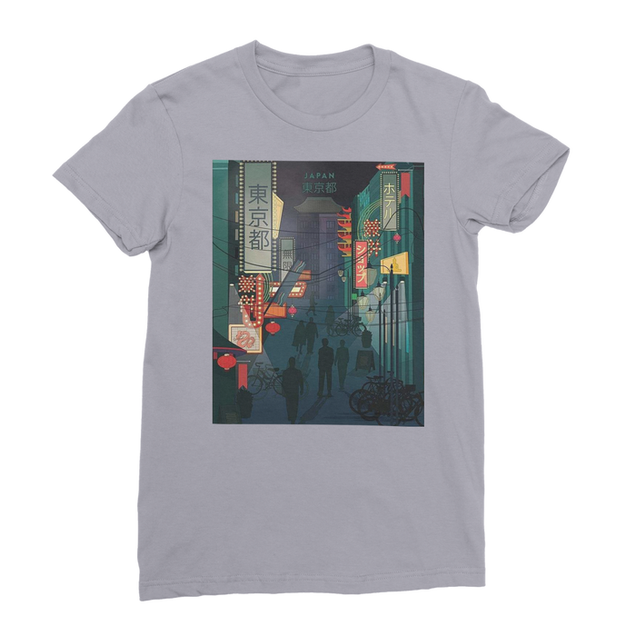 VIRGIN TEEZ Women T-Shirt Light Grey / Female / S 東京都 (Tokyo) Premium Jersey Women's T-Shirt
