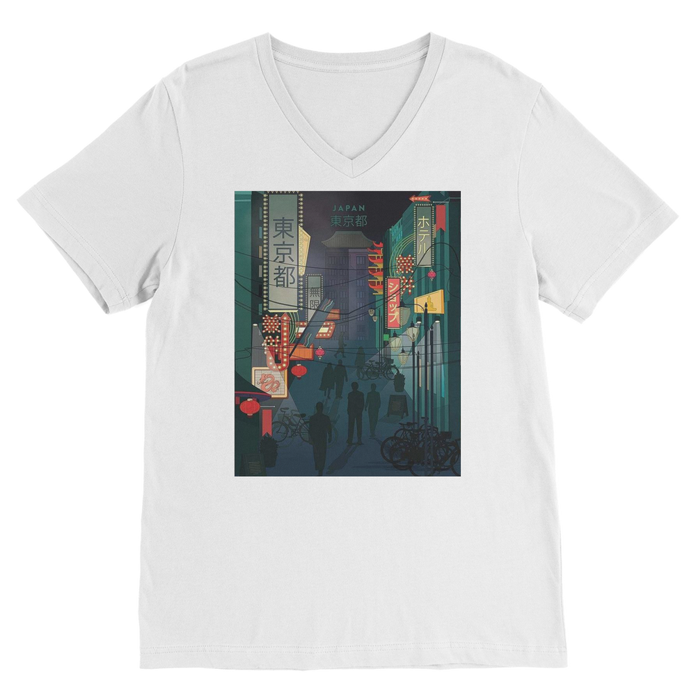 VIRGIN TEEZ Men T-Shirts White / Unisex / S 東京都 (Tokyo) Premium V-Neck T-Shirt