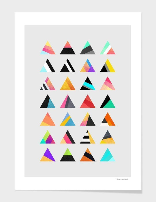 LUVD Framed Art Prints Trangle Variation   Frame