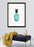 LUVD Framed Art Prints Turquoise Pineapple  Frame