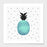 LUVD Framed Art Prints Turquoise Pineapple  Frame