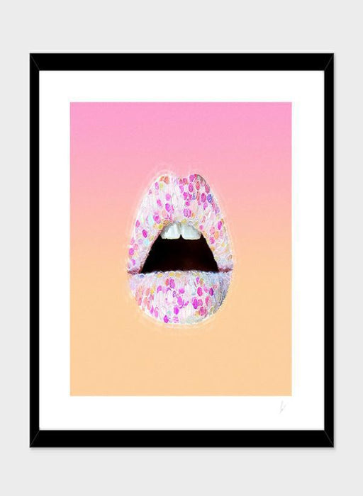 LUVD Framed Art Prints Ultra Punch Noise of Glitter  Frame