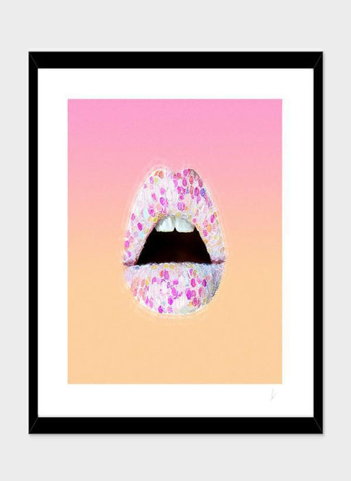 LUVD Framed Art Prints Ultra Punch Noise of Glitter  Frame