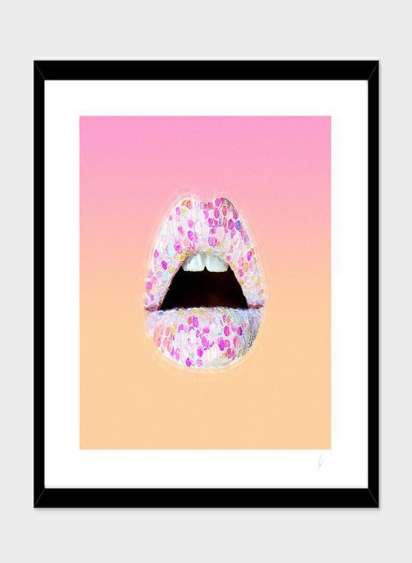 LUVD Framed Art Prints Ultra Punch Noise of Glitter  Frame