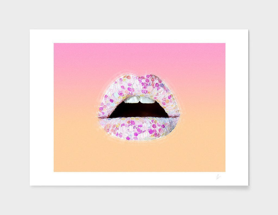 LUVD Framed Art Prints Ultra Punch Noise of Glitter  Frame