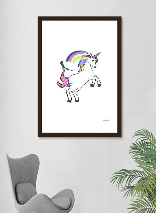 LUVD Framed Art Prints Unicorn Pride  Frame