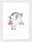 LUVD Framed Art Prints Unicorn Pride  Frame