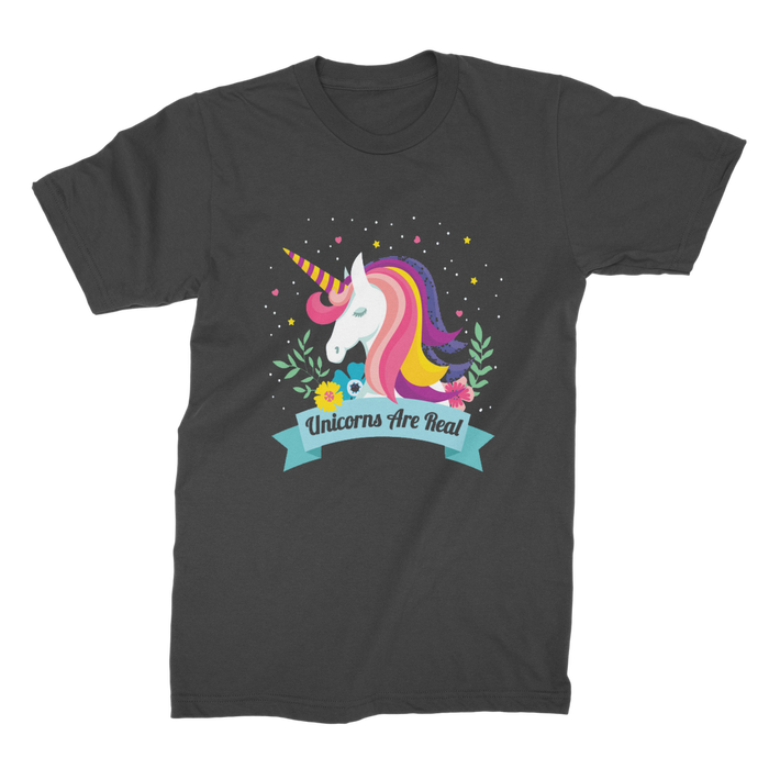 VIRGIN TEEZ Men T-Shirts Black / Male / S Unicorns Are Real Premium Jersey Men's T-Shirt