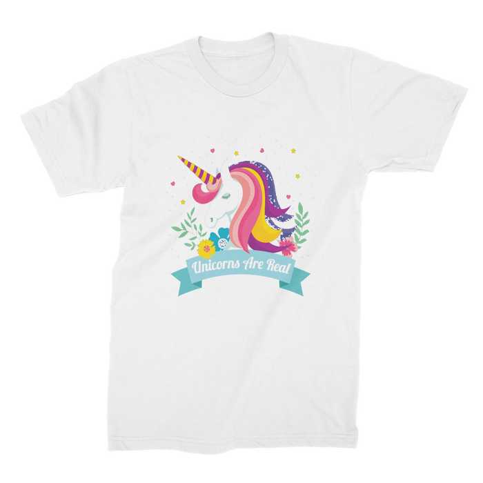 VIRGIN TEEZ Men T-Shirts White / Male / S Unicorns Are Real Premium Jersey Men's T-Shirt
