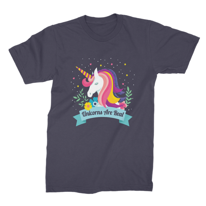 VIRGIN TEEZ Men T-Shirts Navy / Male / S Unicorns Are Real Premium Jersey Men's T-Shirt