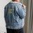 Personalized Embroidered Denim Jacket , Custom Denim Jacket, Embroidery With Your Own Text, Custom Unisex Denim Sherpa jacket