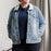 Personalized Embroidered Denim Jacket , Custom Denim Jacket, Embroidery With Your Own Text, Custom Unisex Denim Sherpa jacket