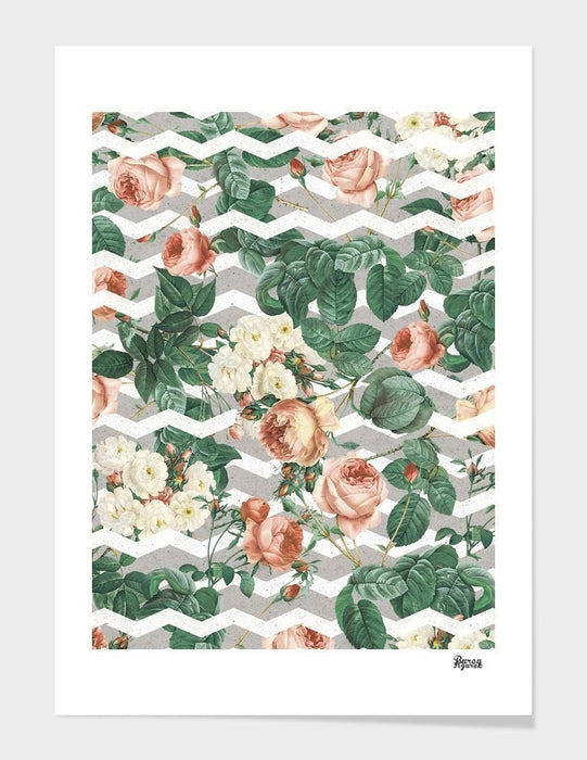 LUVD Framed Art Prints Vintage Garden Frame