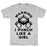 GYM FIT T-SHIRT WARNING I PUNCH LIKE A GIRL T-SHIRT