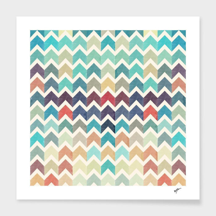 The Pillow pillows Watercolor Chevron Pattern II Cushion/Pillow