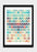 LUVD Framed Art Prints Watercolor Chevron Pattern II   Frame