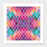 LUVD Framed Art Prints Watercolor Geometric Patterns  Frame