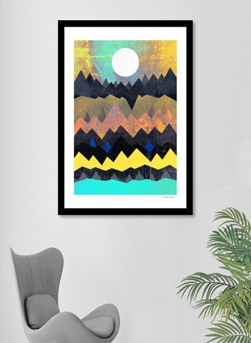 LUVD Framed Art Prints White Sun Frame