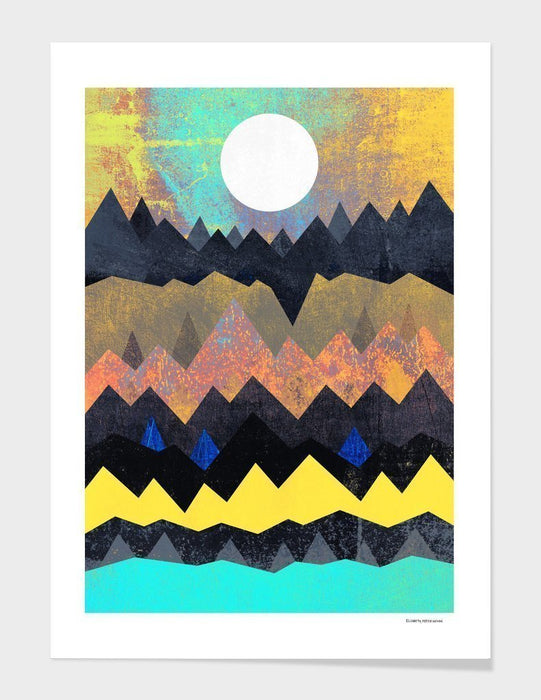 LUVD Framed Art Prints White Sun Frame