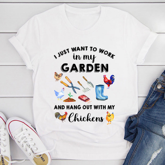 I Just Want To Work In My Garden T-Shirt