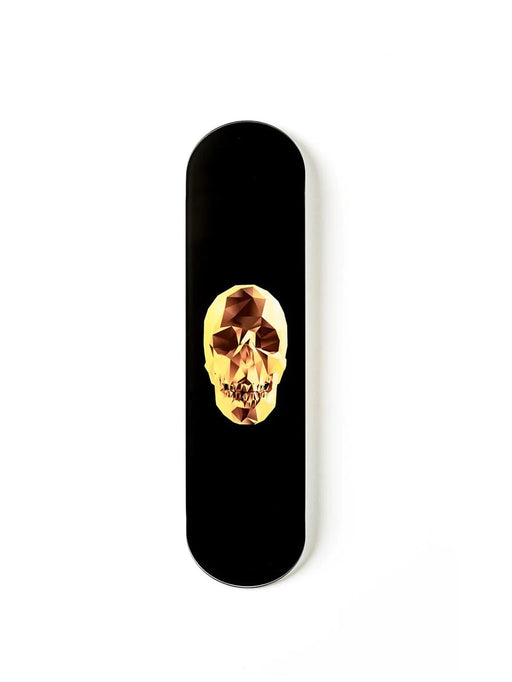 Gold Skull Skateboard
