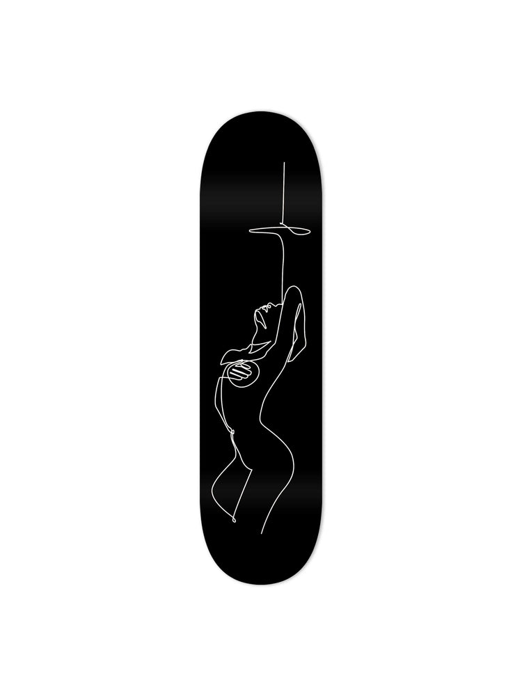 Sensual Nude Black Skateboard