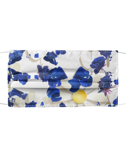 White Daisies and Blue cyclamens Mask