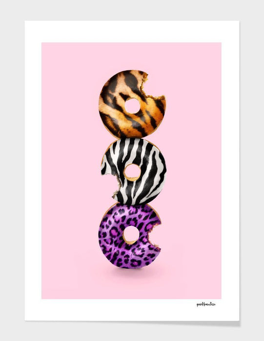 LUVD Framed Art Prints WILD DONUT  Frame