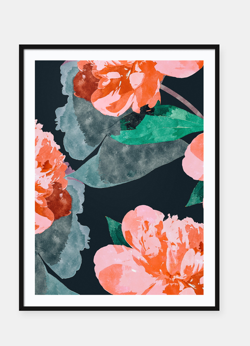 LUVD Framed Art Prints Wild Flower  Frame