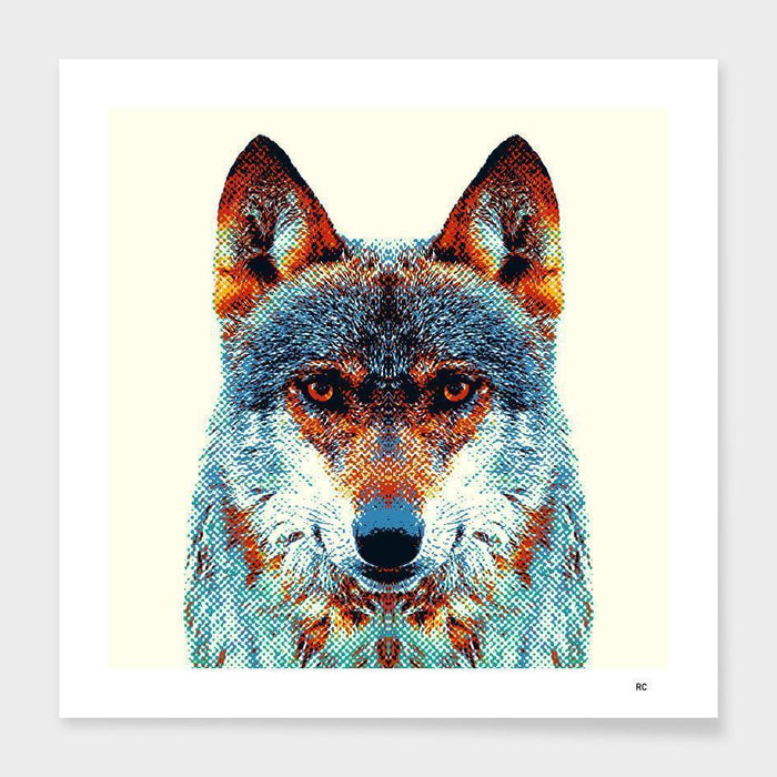 The Pillow pillows Wolf - Colorful Animals  Cushion/Pillow