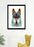 LUVD Framed Art Prints Wolf - Colorful Animals  Frame