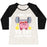 Virgin Teez  Baseball Tee Women's Tri-Blend Baseball Tee / small / Oatmeal / Black WORKING MY SMALL MIGHT INTO ALL MIGHT - MY HERO ACADEMIA BASEBALL TEE