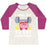 Virgin Teez  Baseball Tee Women's Tri-Blend Baseball Tee / small / Oatmeal / Berry WORKING MY SMALL MIGHT INTO ALL MIGHT - MY HERO ACADEMIA BASEBALL TEE