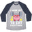 Virgin Teez  Baseball Tee Unisex Tri-Blend Baseball Tee / small / Athletic Gray / Navy WORKING MY SMALL MIGHT INTO ALL MIGHT - MY HERO ACADEMIA BASEBALL TEE