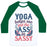 Virgin Teez  Baseball Tee Unisex Classic Baseball Tee / x-small / White/Dark Green YOGA HELPS ME PUT THE ASS IN SASSY UNISEX CLASSIC BASEBALL TEE