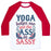 Virgin Teez  Baseball Tee Unisex Classic Baseball Tee / x-small / White/Red YOGA HELPS ME PUT THE ASS IN SASSY UNISEX CLASSIC BASEBALL TEE