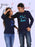 HUM TUM T-SHIRT You + Me = Love Couple Full Sleeves Navy