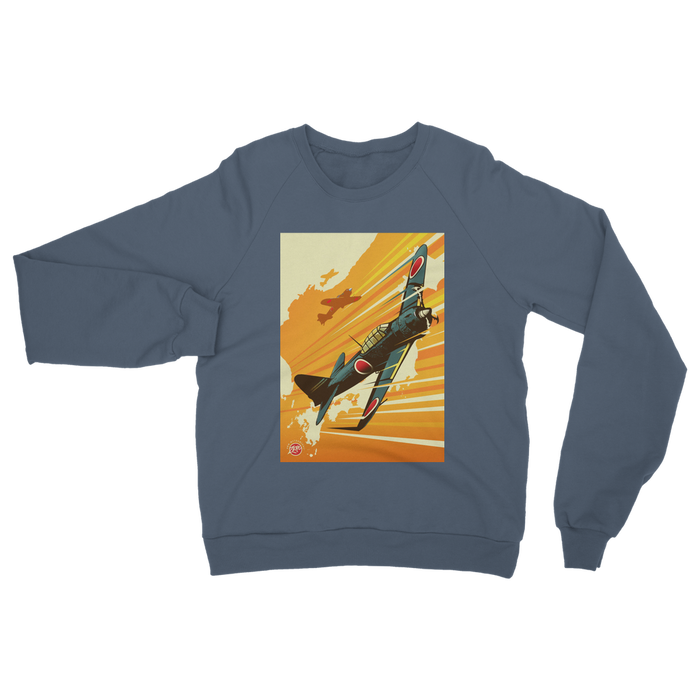 VIRGIN TEEZ Sweat shirt Airforce Blue / S Zero Classic Adult Sweatshirt