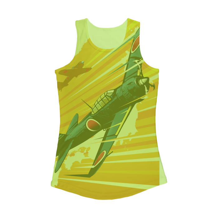 VIRGIN TEEZ Women Tank top Electric Green / XS Zero Women Performance Tank Top